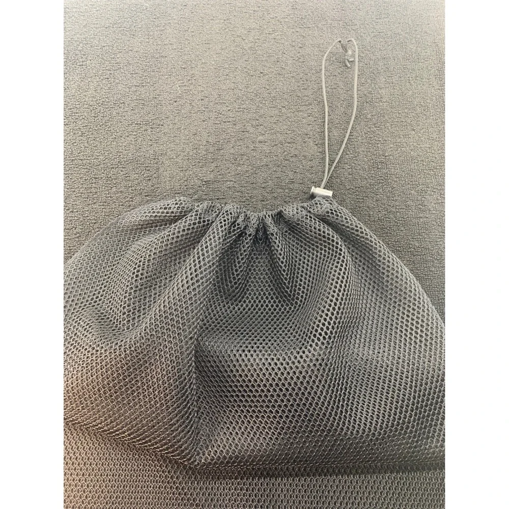 2 Pack Mesh Laundry Bags‎ with Drawstring Black gym gear 24x32 inches